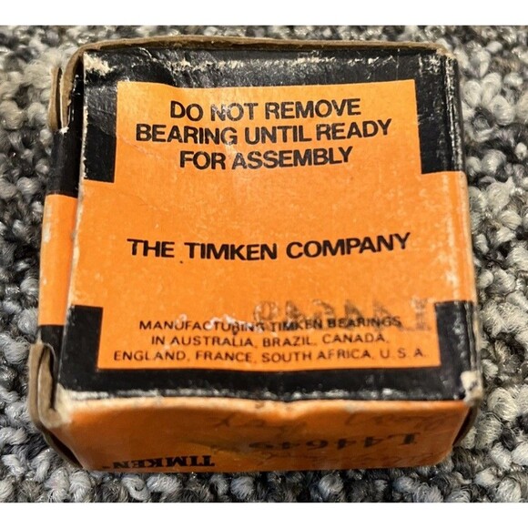TIMKEN MODEL # L44649 TAPERED ROLLER BEARING THRUST BEARING MADE IN THE USA - Picture 4 of 9